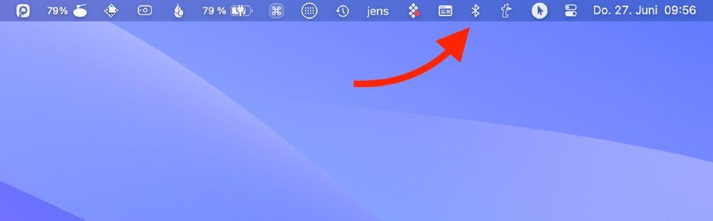 Bluetooth Menüleiste Mac Bluetooth in der Menüleiste am Mac
