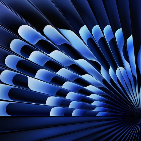 Radial Blue wallpaper