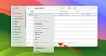 Kontextmenü im Finder von macOS