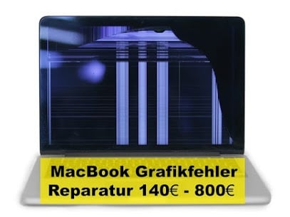 MacBook Grafikfehler Reparatur 140 - 800 Euro