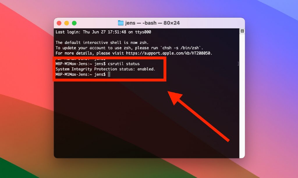 Safe-Mode über Terminal testen